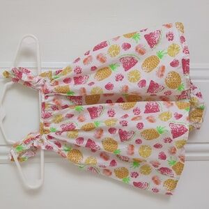 3-6M Jillian's Closet Fruit Snap Bottom Ruffle Dress Bubble One Piece Baby